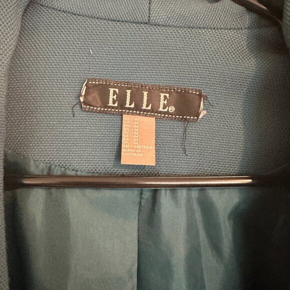 Elle teal open front blazer - Picture 2 of 3